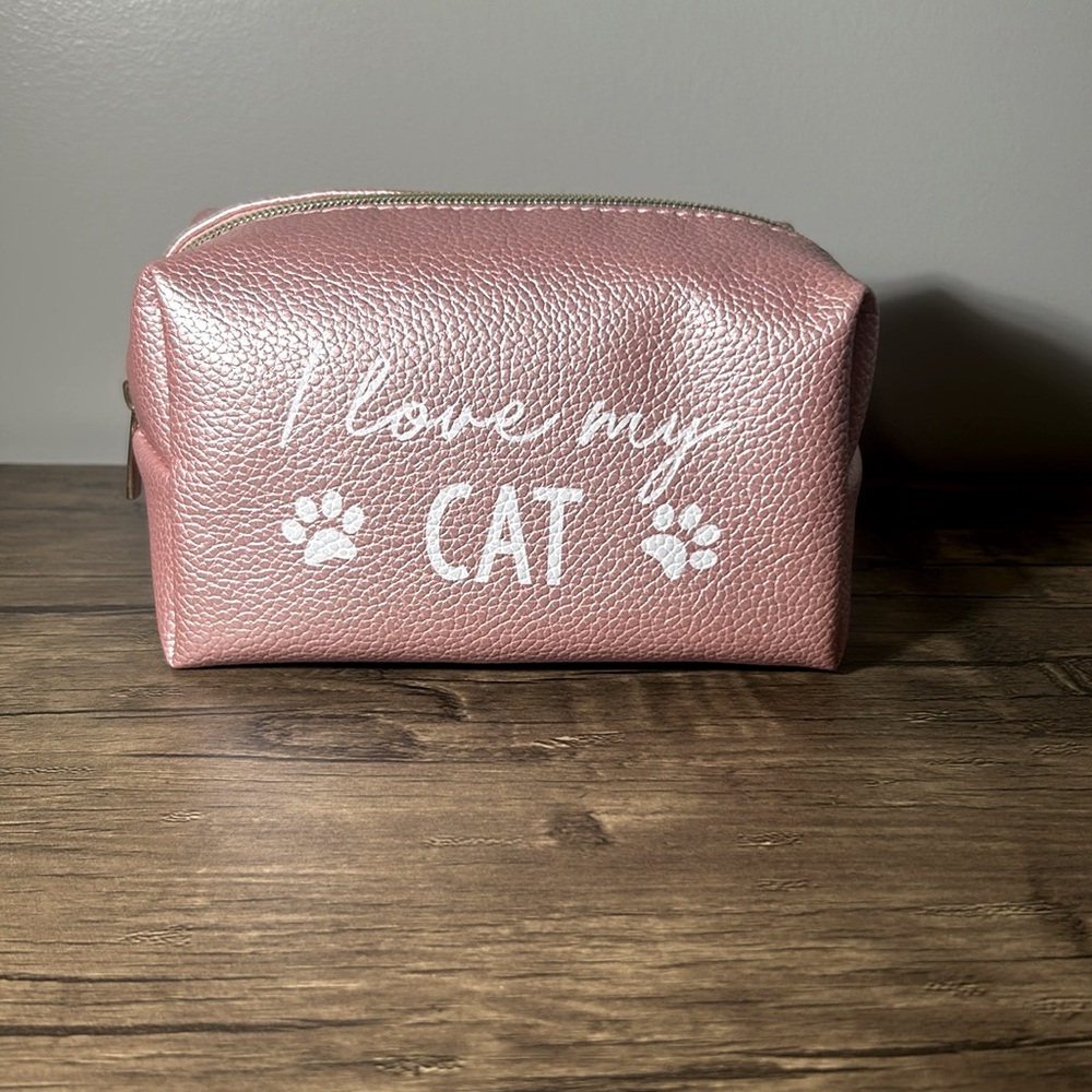 Pink Cat Lover's Pouch for makeup or other essentials